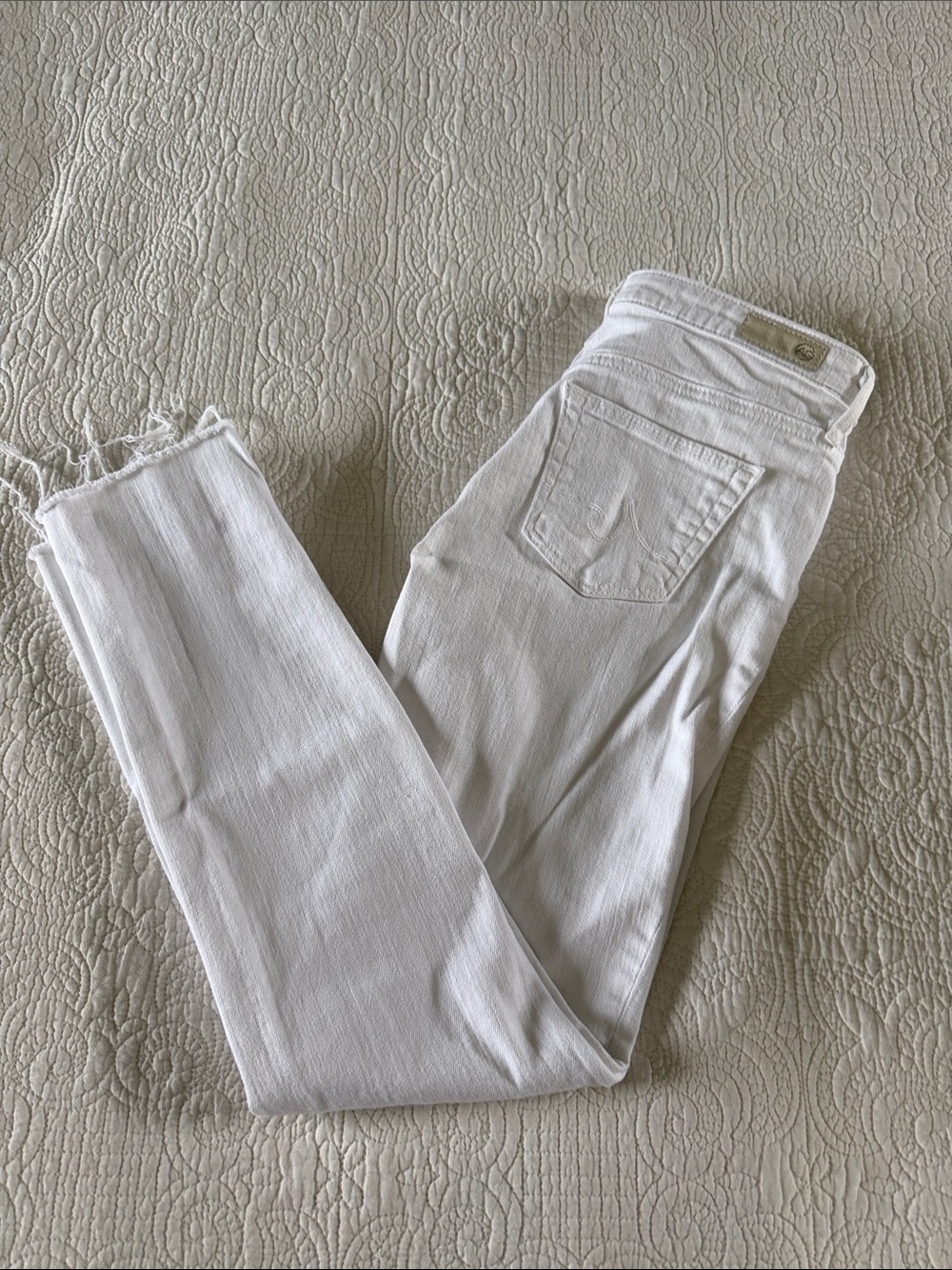 AG Adriano Goldschmied White Skinny Jeans
